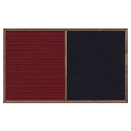 United Visual Products Slim Style Indoor Enclosed Corkboard, 18 UV501SC-WHITE-FORBO